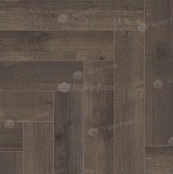 Кварцвиниловая плитка (Елочка) Alpine Floor Легкий паркет (Light Parquet) Дуб Антарес ЕСО 13-19